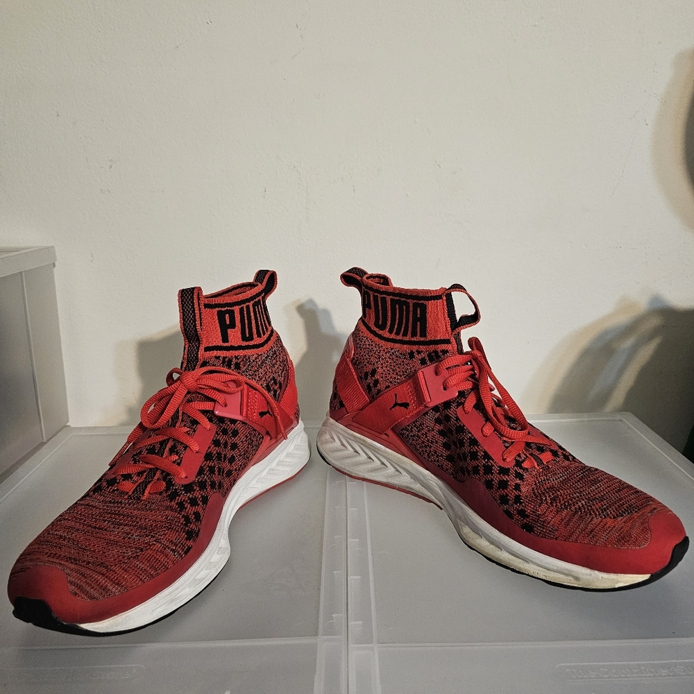 PUMA EVO Ignite Red n Black Mens 9